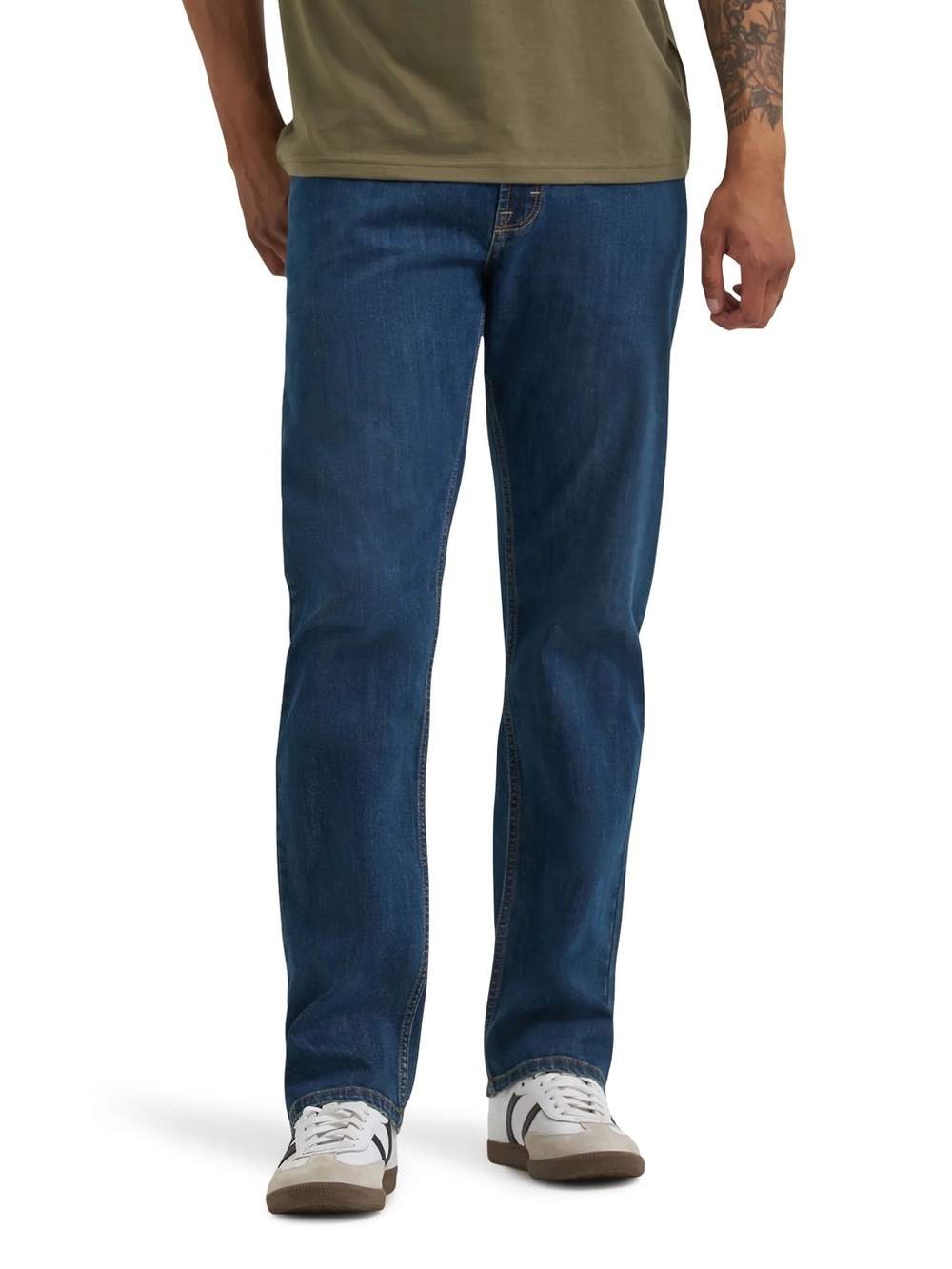 Wrangler Men's Relaxed Straight Jeans - Deep Blue Wash 32x29